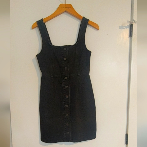 Urban Outfitters Black Denim Jumper - Picture 6 of 7